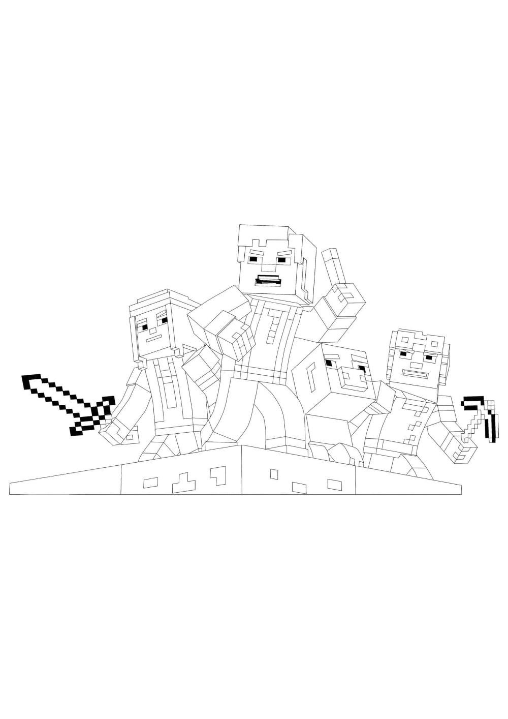 150+ Minecraft Coloring Pages 121