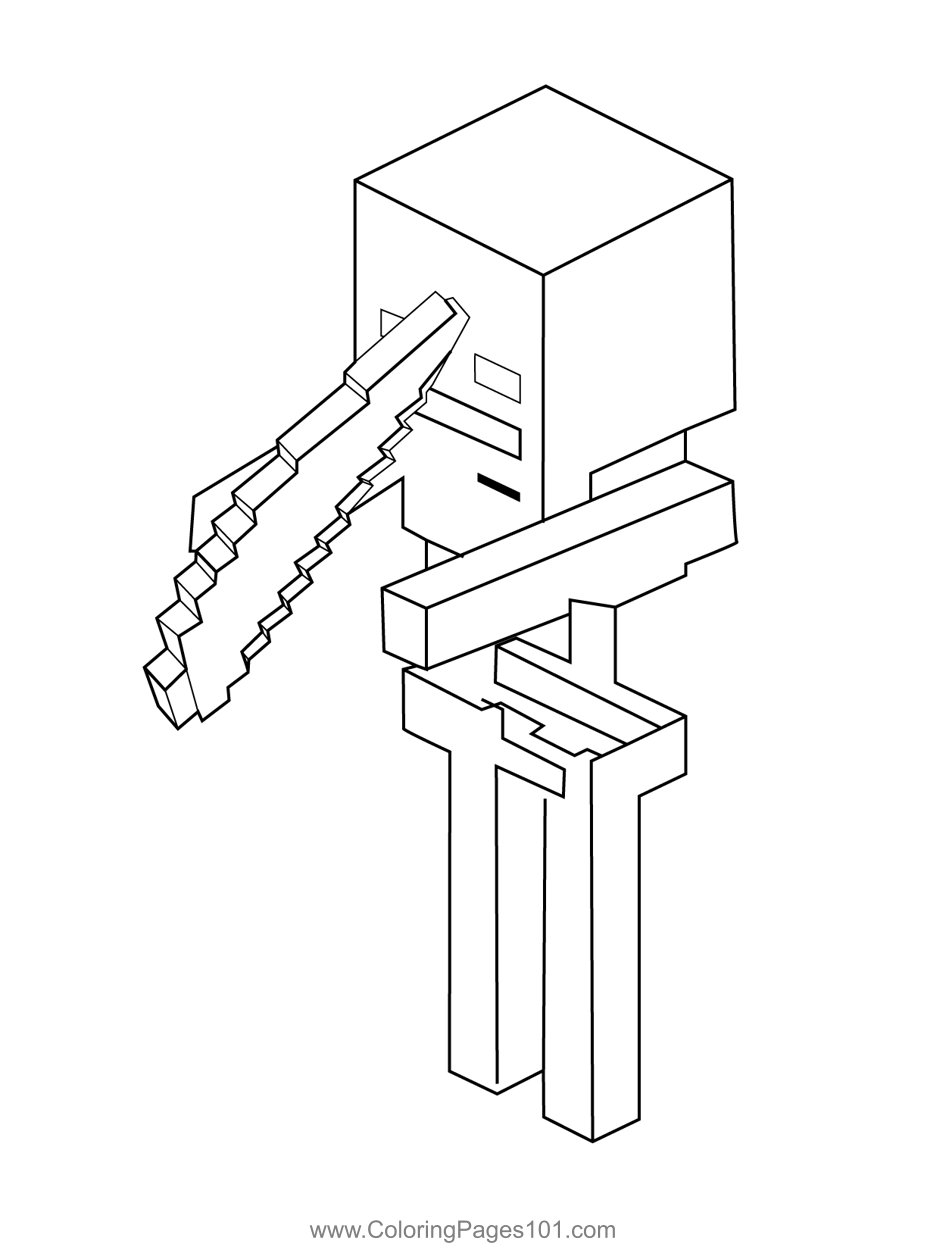 150+ Minecraft Coloring Pages 122