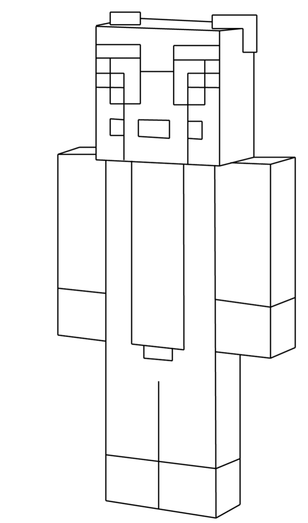 150+ Minecraft Coloring Pages 124