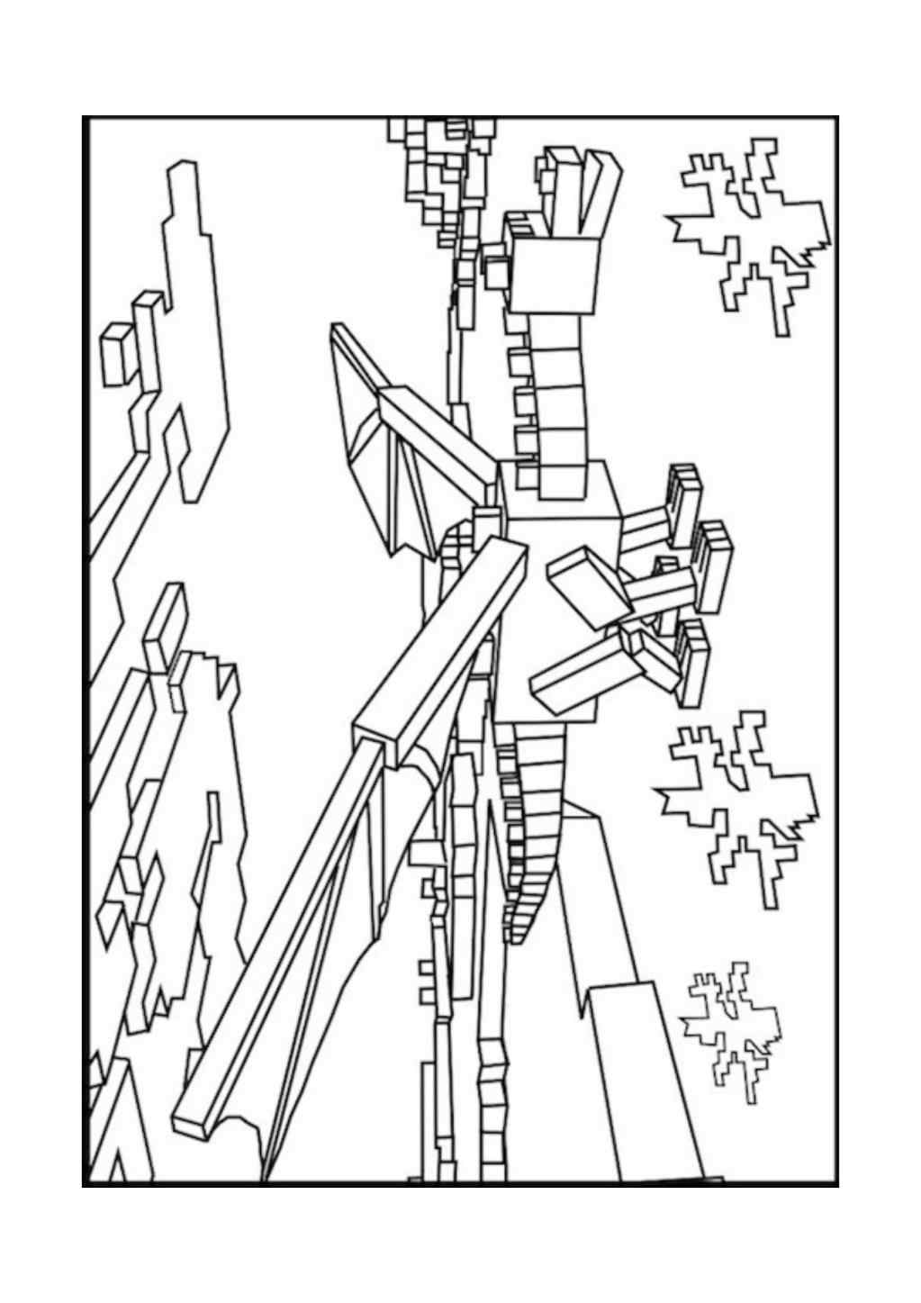 150+ Minecraft Coloring Pages 125