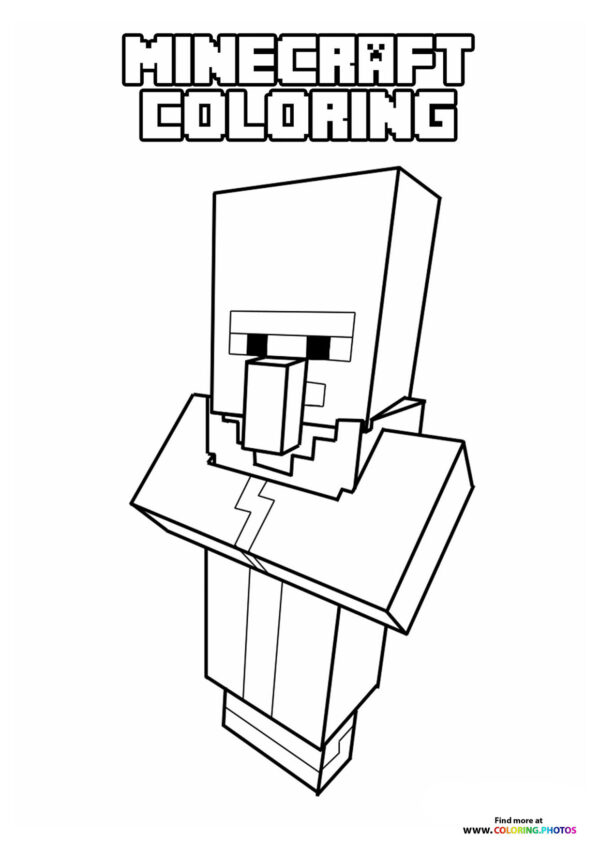 150+ Minecraft Coloring Pages 126