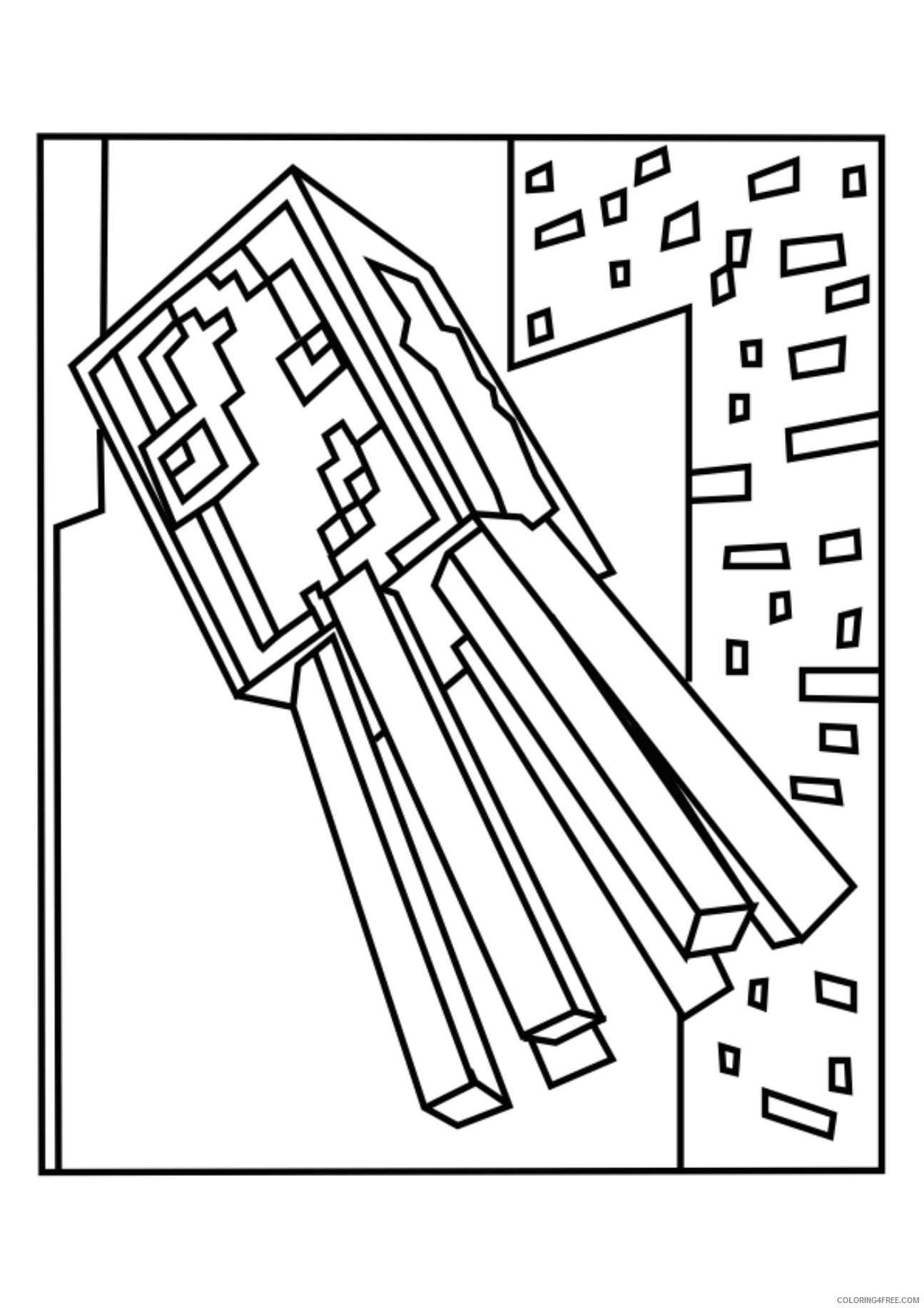 150+ Minecraft Coloring Pages 134