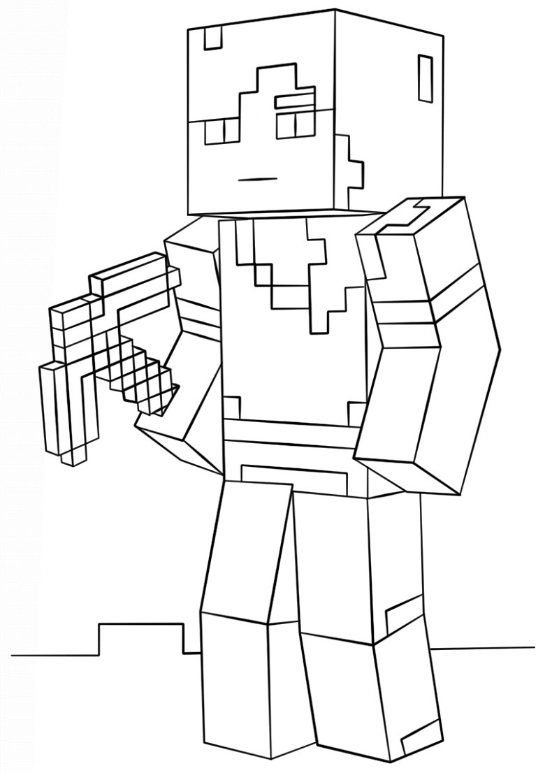 150+ Minecraft Coloring Pages 14