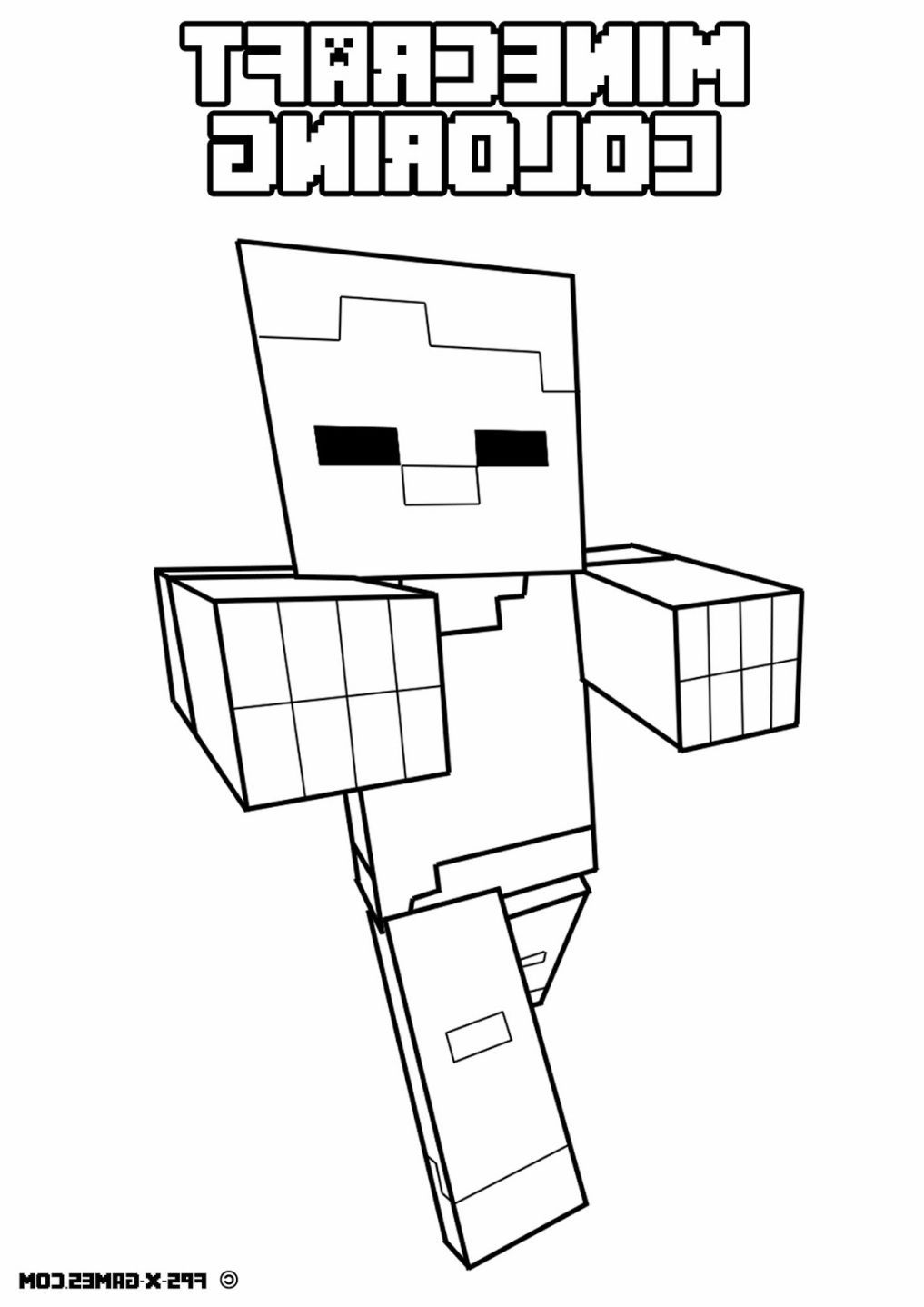 150+ Minecraft Coloring Pages 141