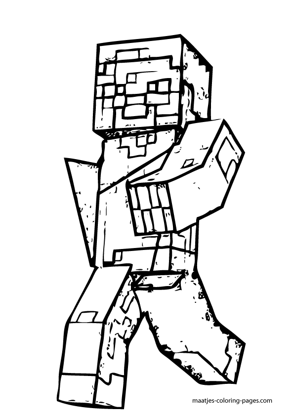 150+ Minecraft Coloring Pages 145