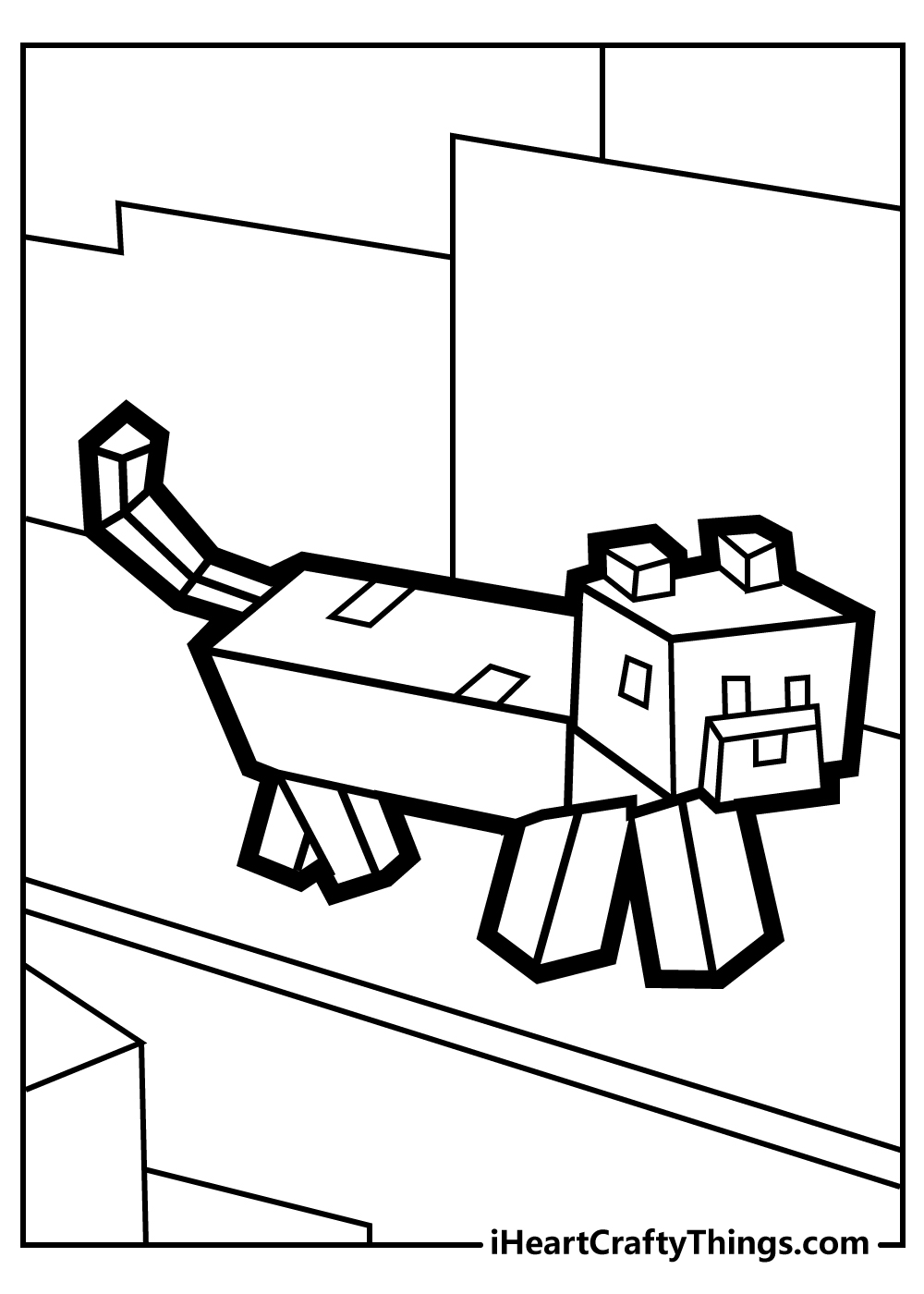 150+ Minecraft Coloring Pages 148