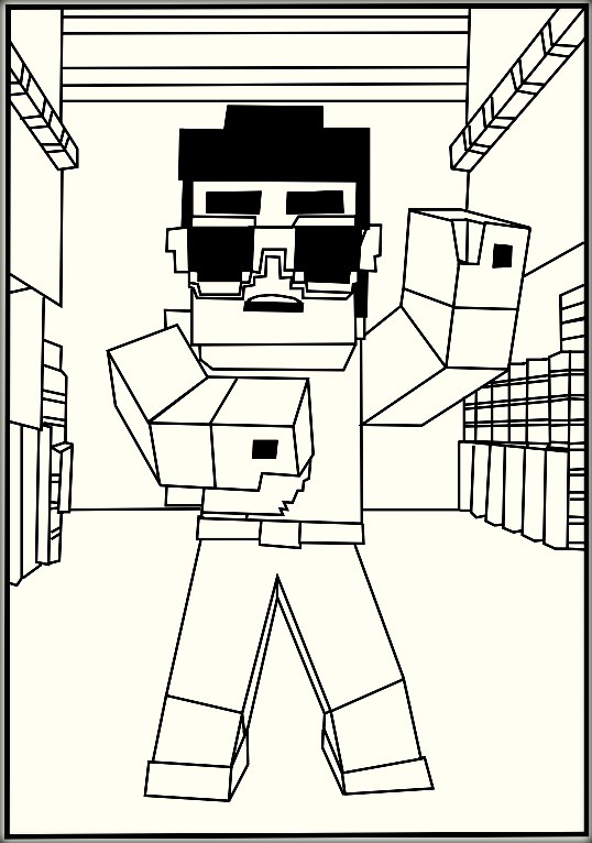 150+ Minecraft Coloring Pages 15