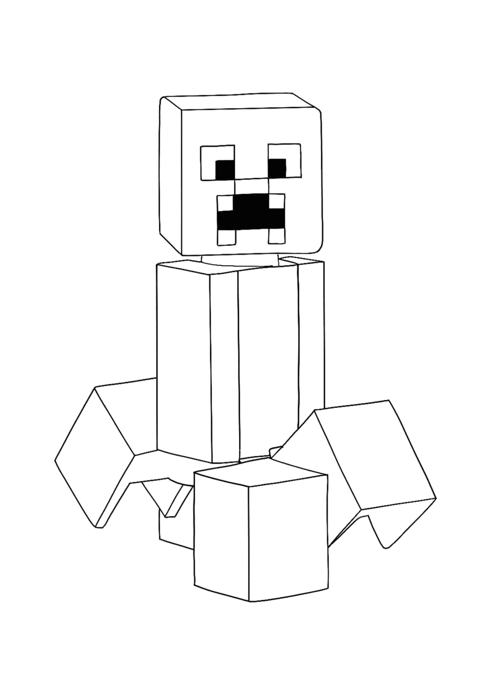 150+ Minecraft Coloring Pages 155