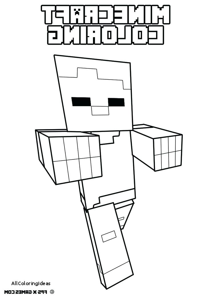 150+ Minecraft Coloring Pages 157