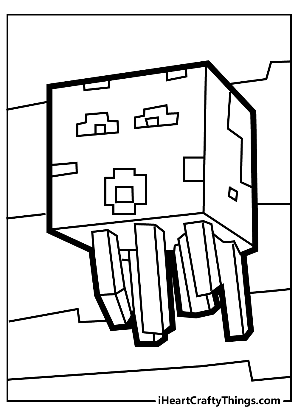 150+ Minecraft Coloring Pages 22