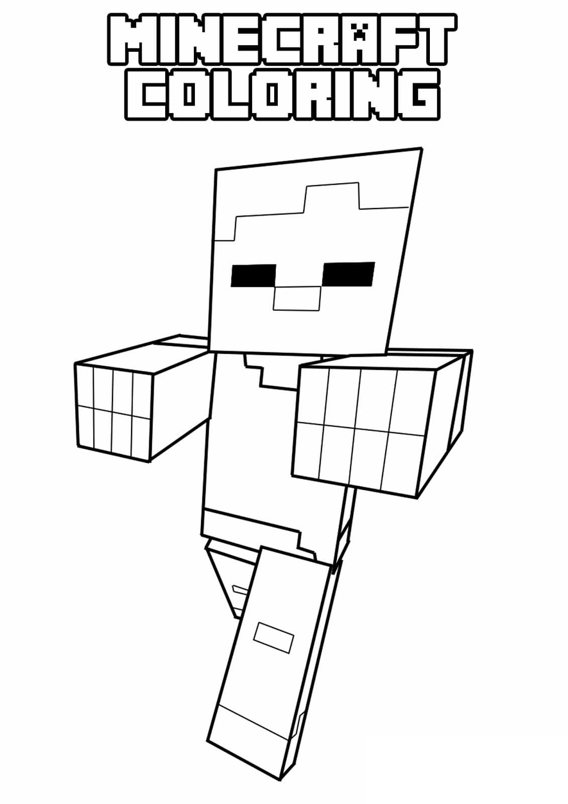 150+ Minecraft Coloring Pages 23