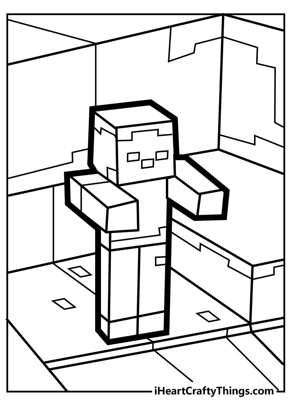 150+ Minecraft Coloring Pages 27