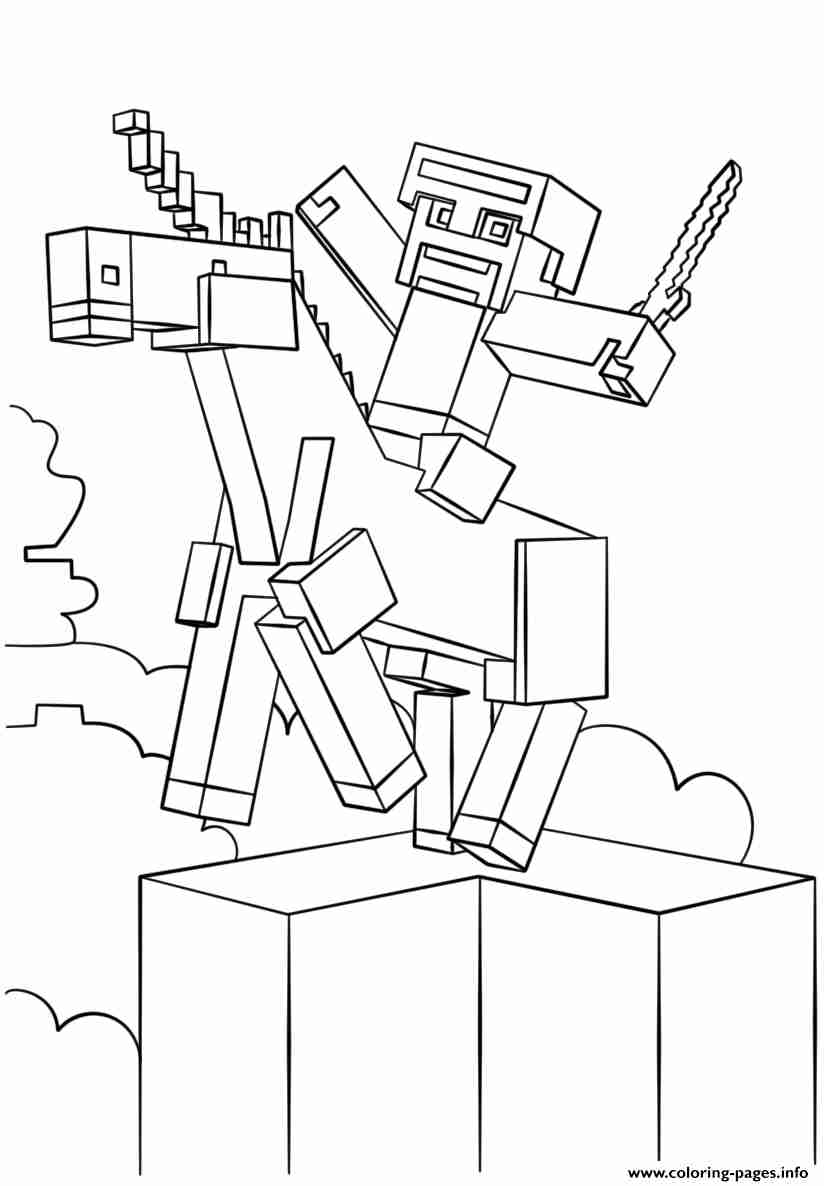 150+ Minecraft Coloring Pages 28