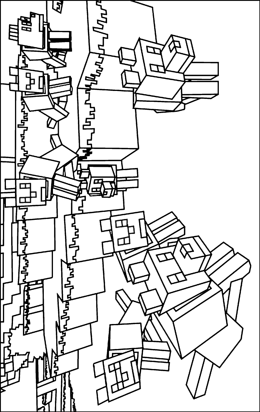 150+ Minecraft Coloring Pages 30