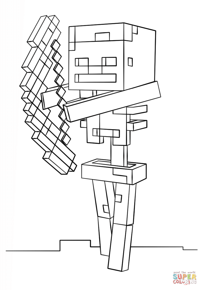 150+ Minecraft Coloring Pages 37