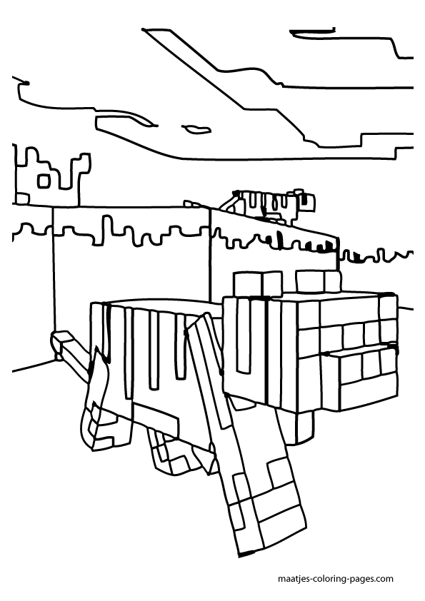 150+ Minecraft Coloring Pages 38