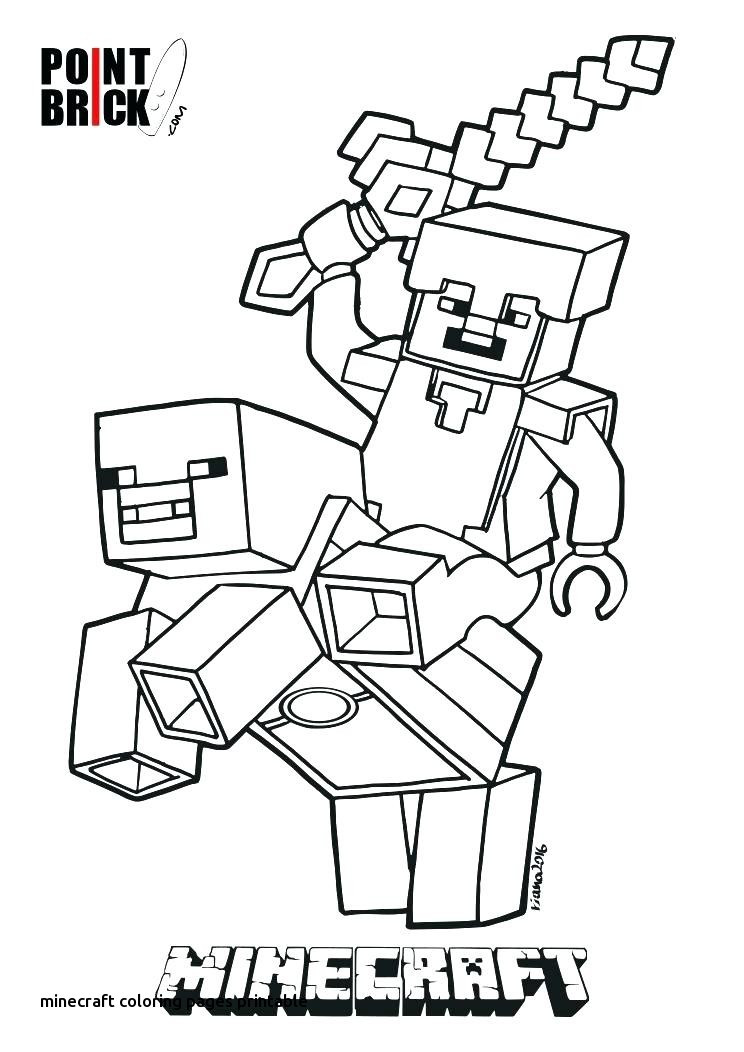 150+ Minecraft Coloring Pages 47