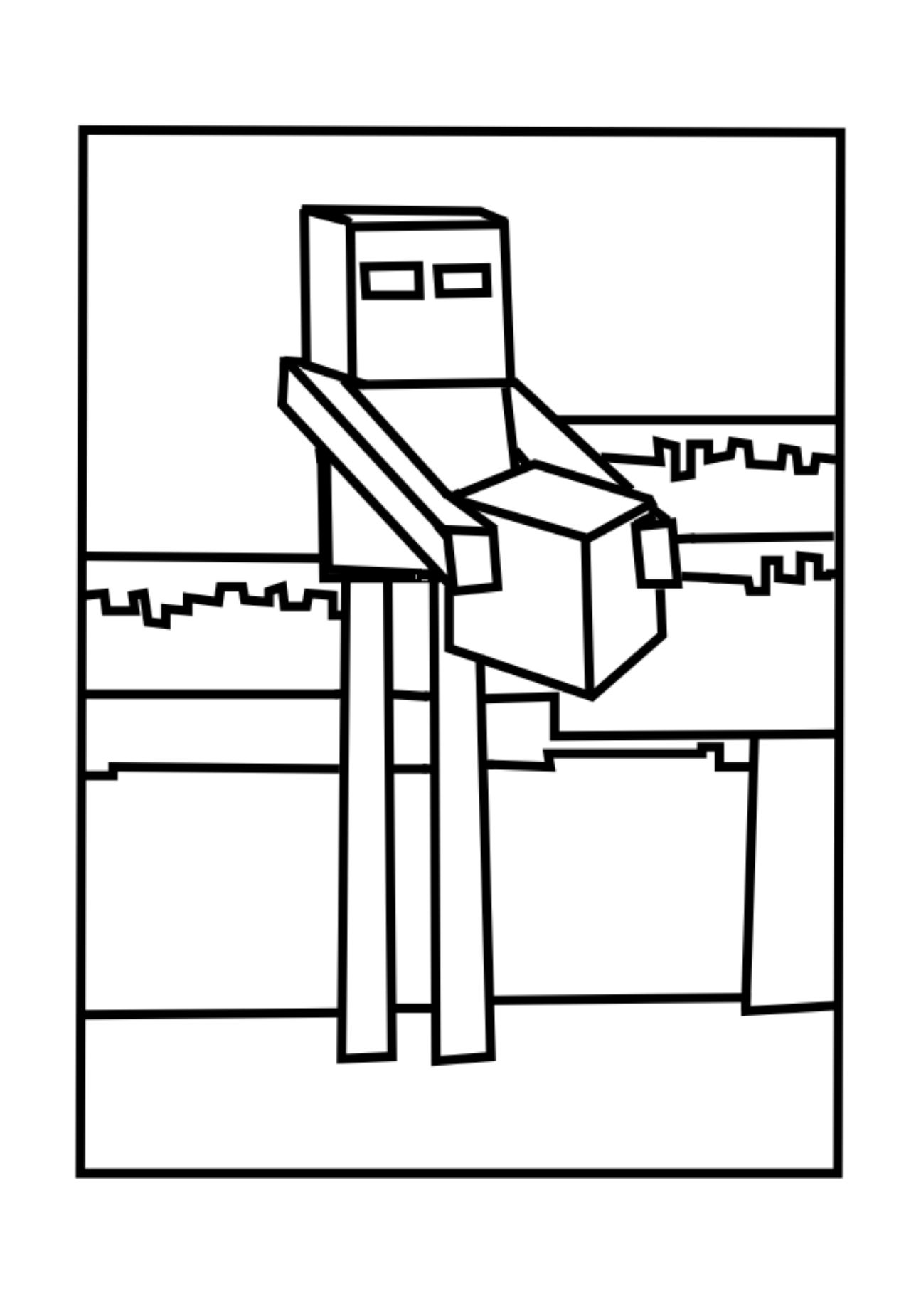 150+ Minecraft Coloring Pages 49