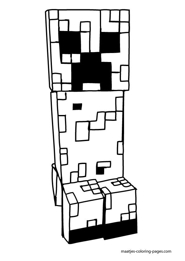 150+ Minecraft Coloring Pages 6