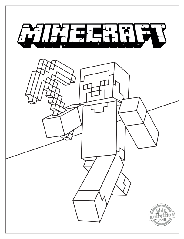 150+ Minecraft Coloring Pages 62