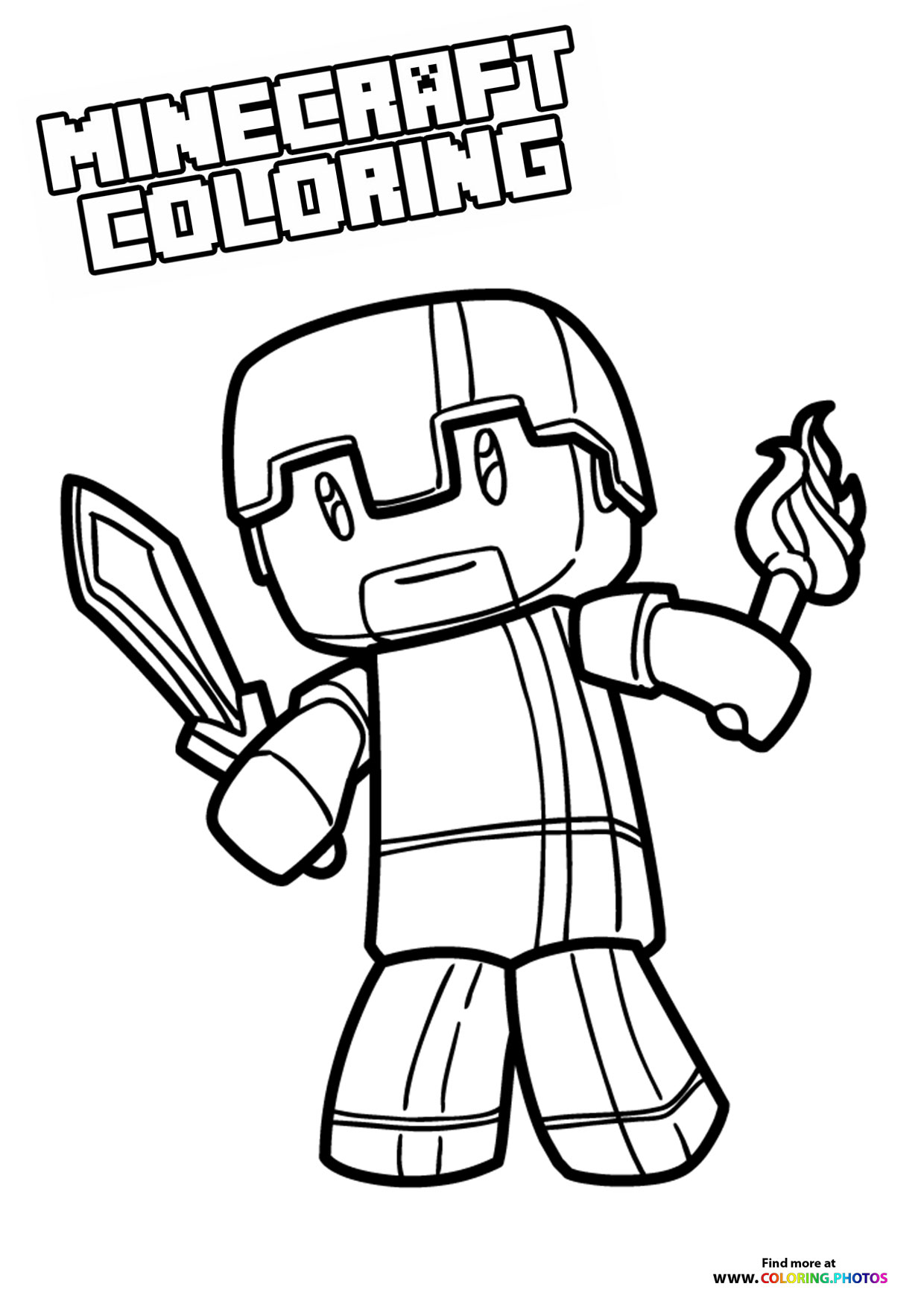 150+ Minecraft Coloring Pages 69