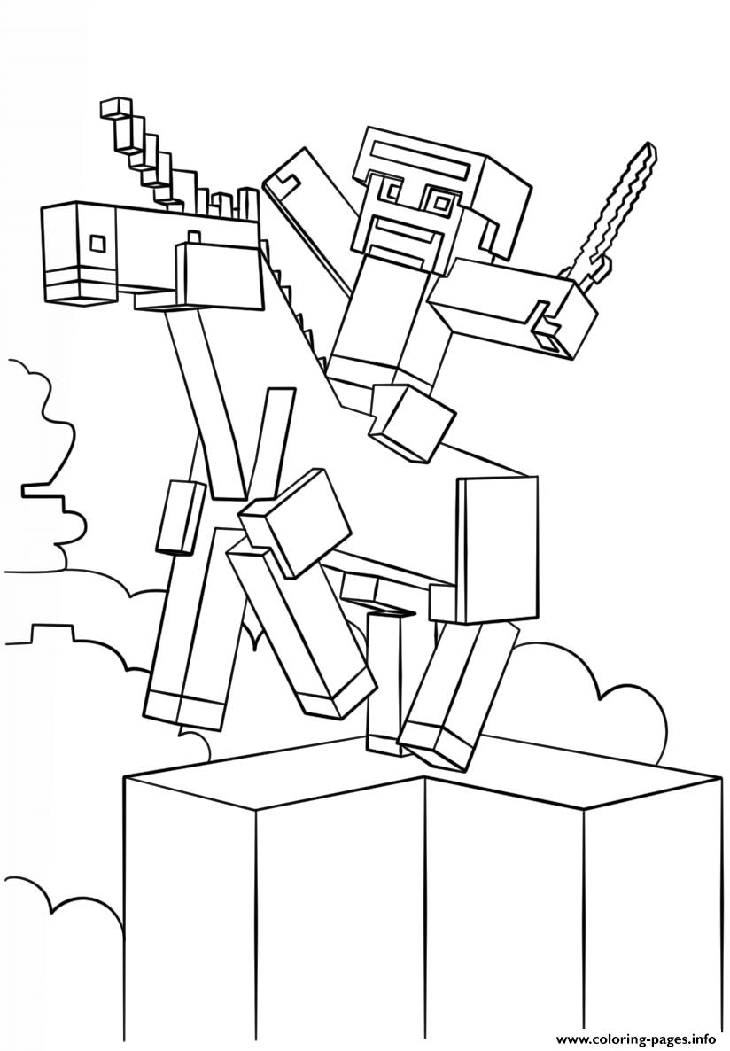 150+ Minecraft Coloring Pages 72