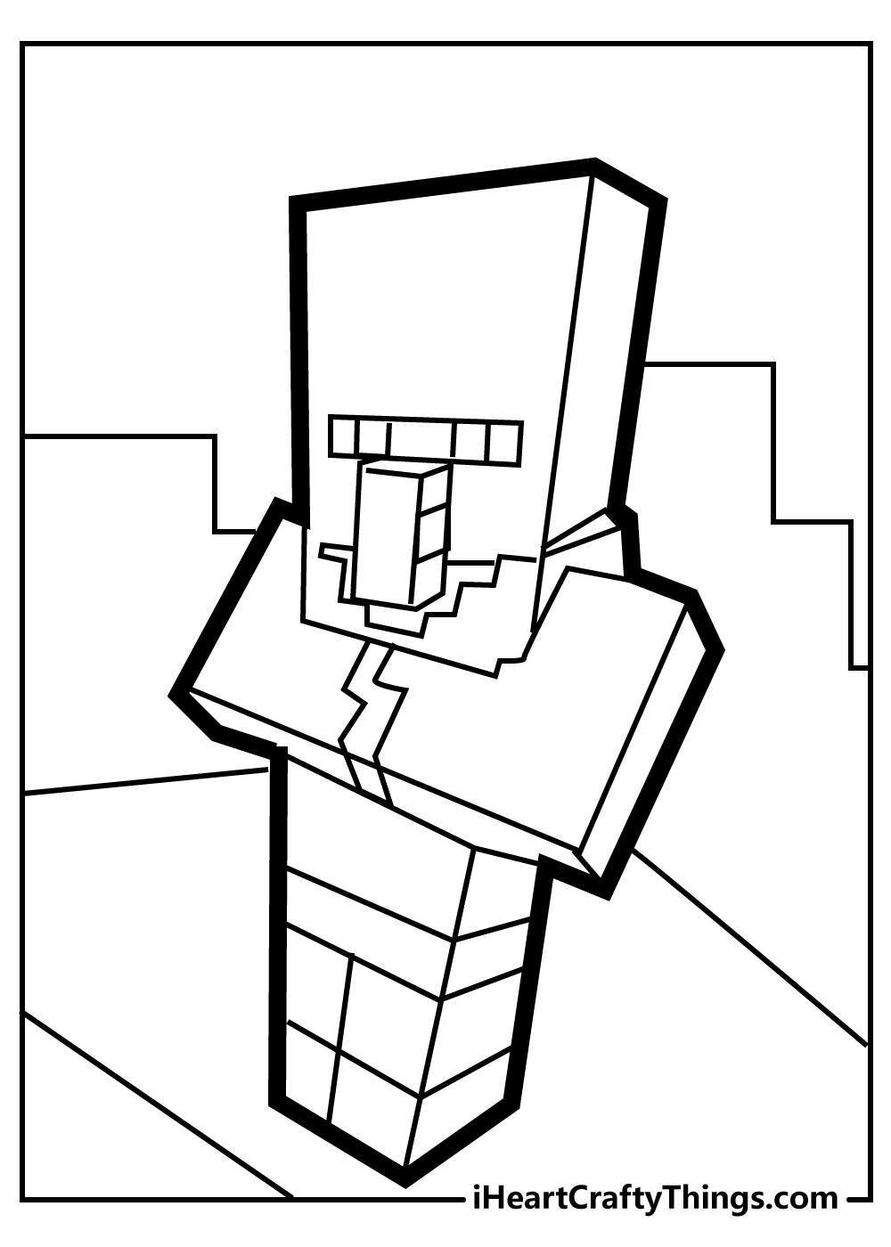 150+ Minecraft Coloring Pages 73