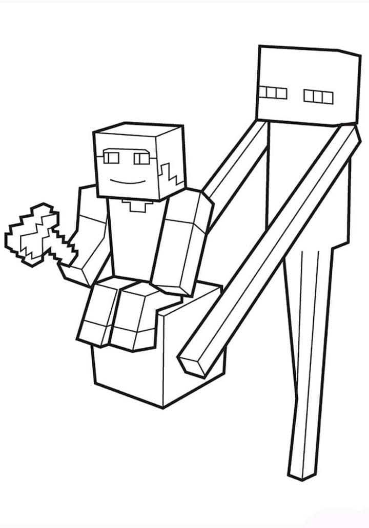 150+ Minecraft Coloring Pages 76