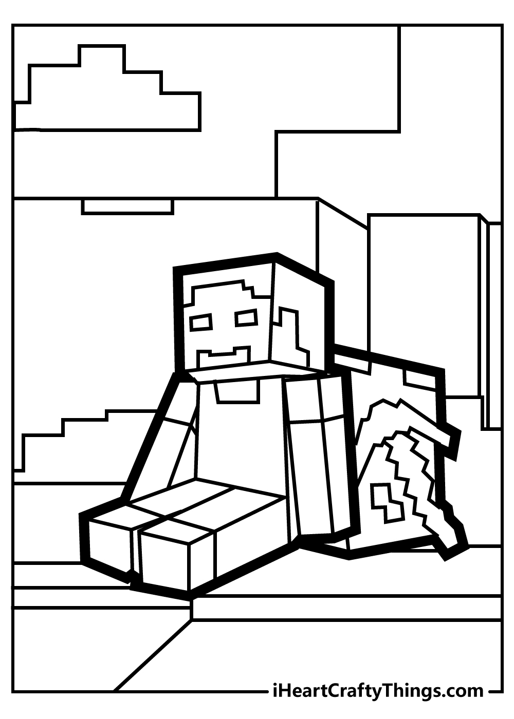 150+ Minecraft Coloring Pages 82