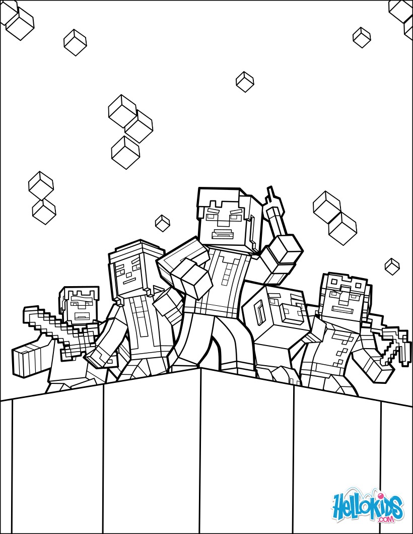 150+ Minecraft Coloring Pages 83