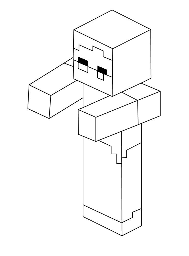 150+ Minecraft Coloring Pages 85