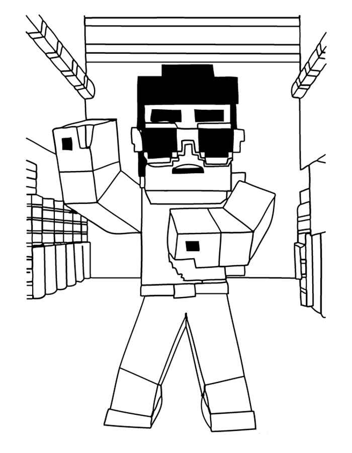 150+ Minecraft Coloring Pages 86