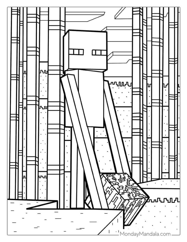 150+ Minecraft Coloring Pages 93