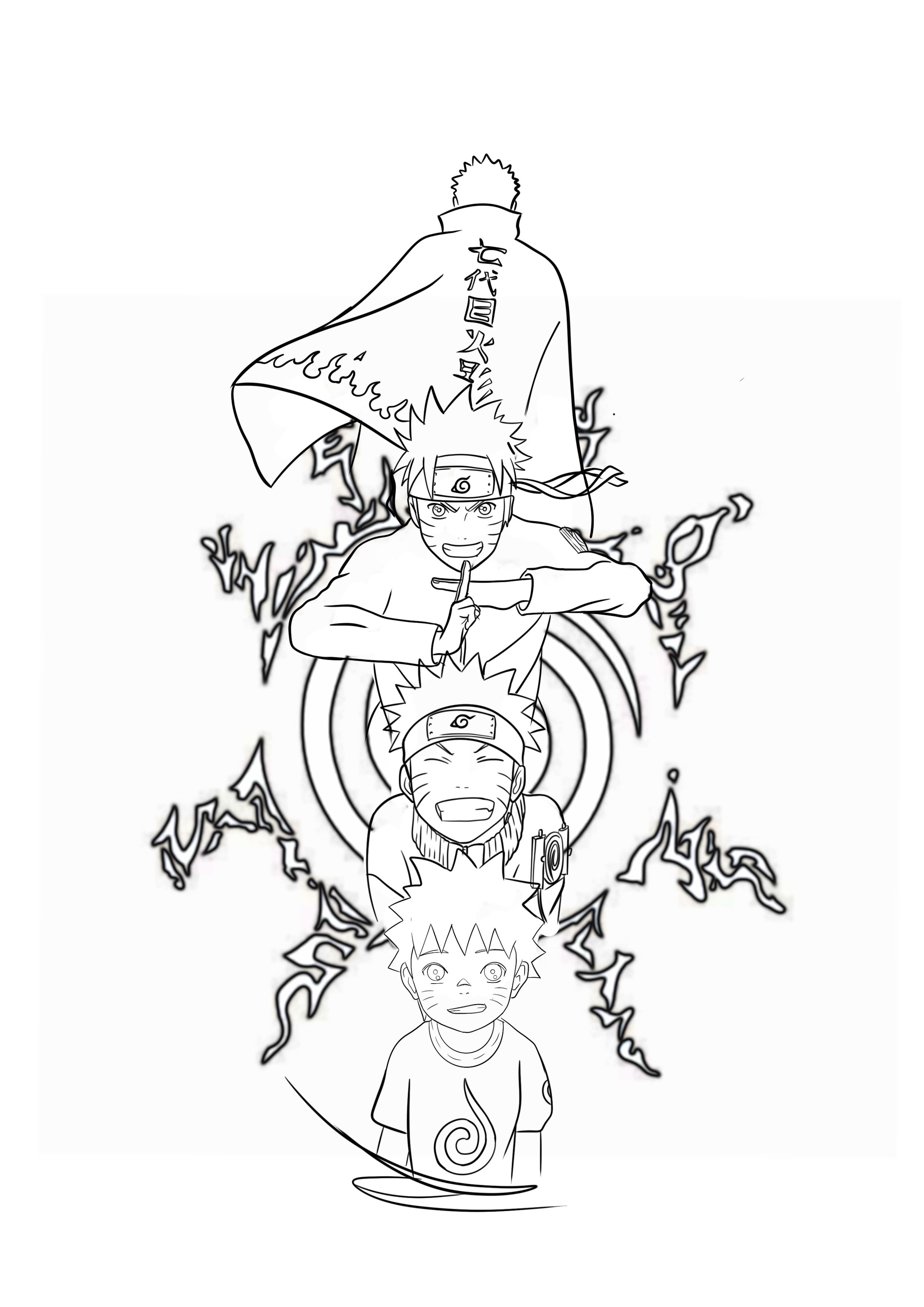 160+ Naruto Coloring Pages 1