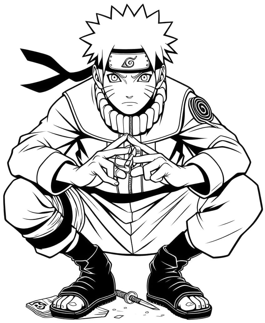 160+ Naruto Coloring Pages 103