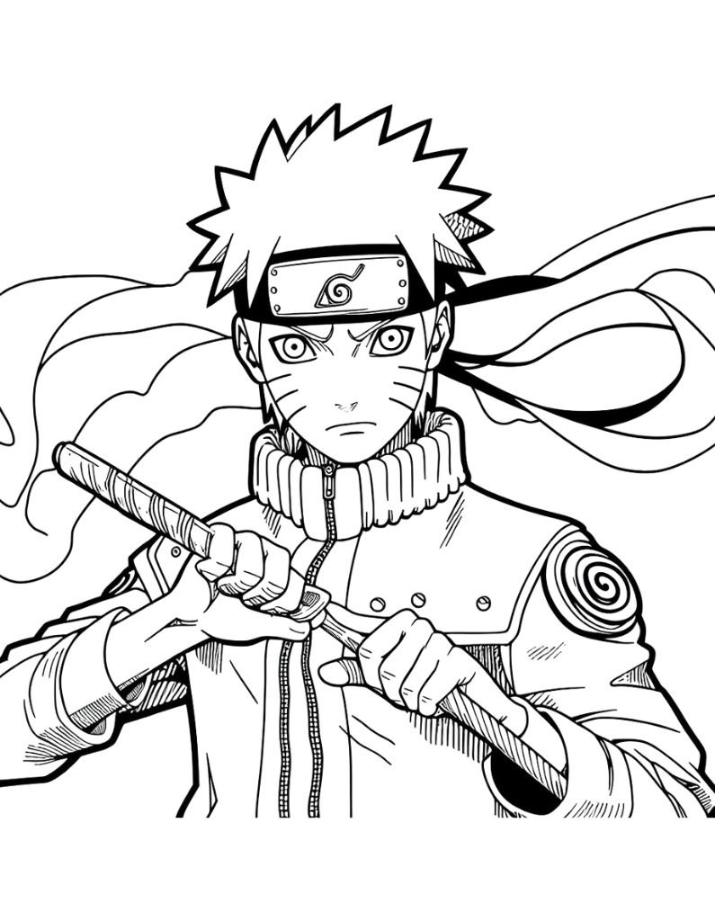 160+ Naruto Coloring Pages 111