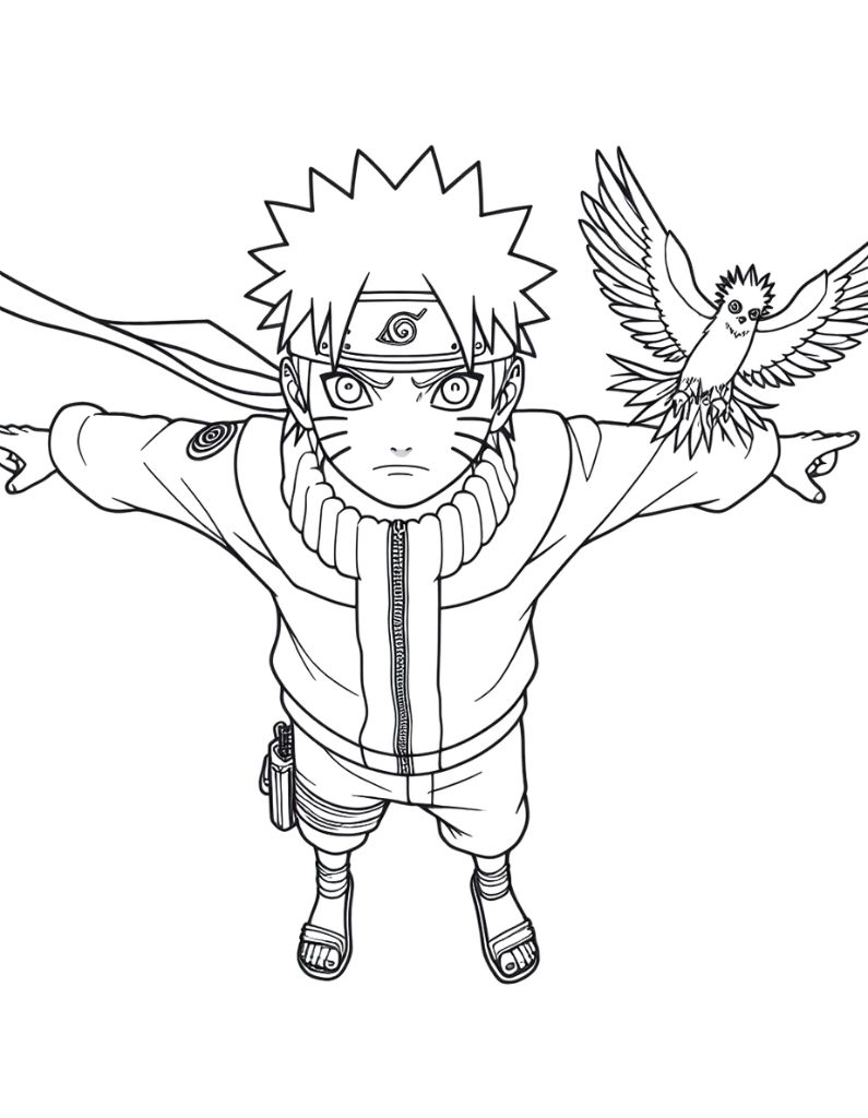 160+ Naruto Coloring Pages 114