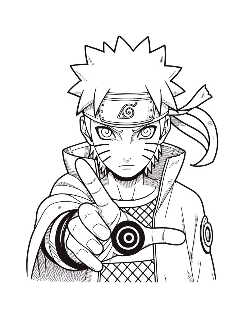 160+ Naruto Coloring Pages 115