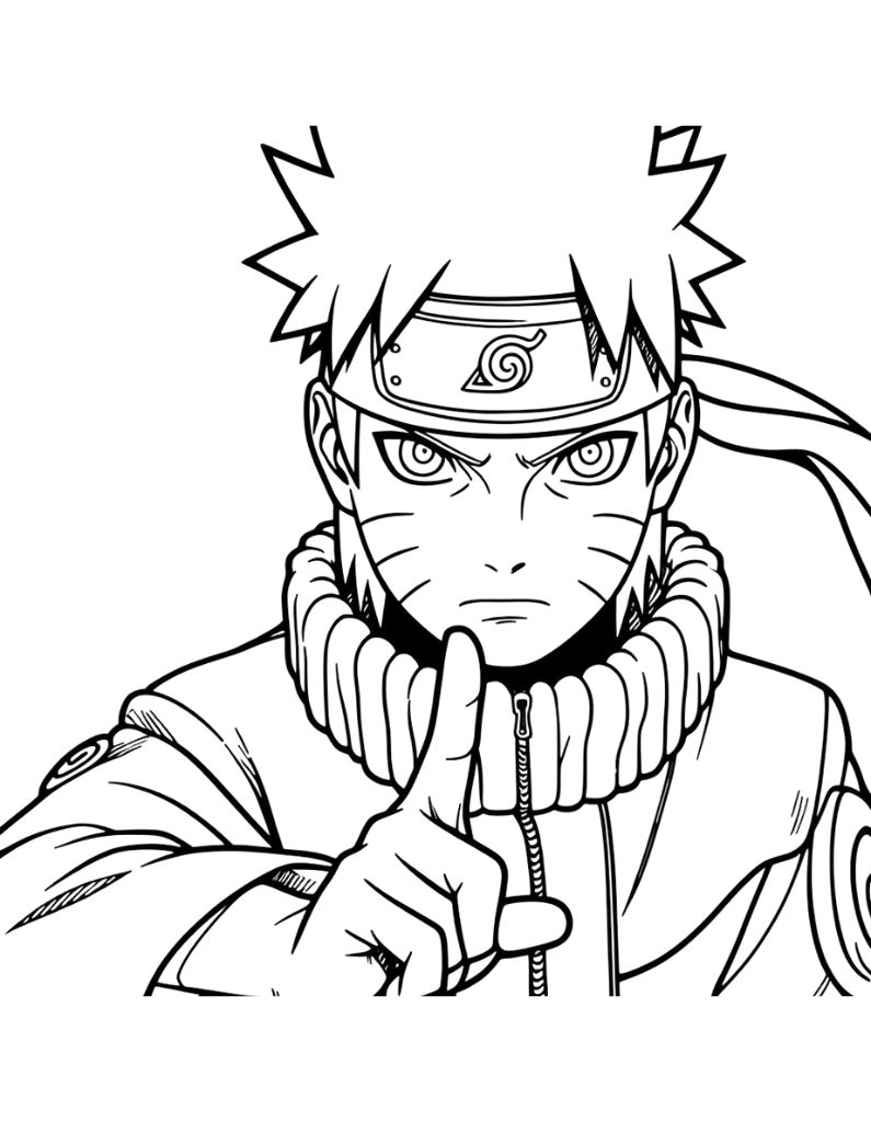 160+ Naruto Coloring Pages 117