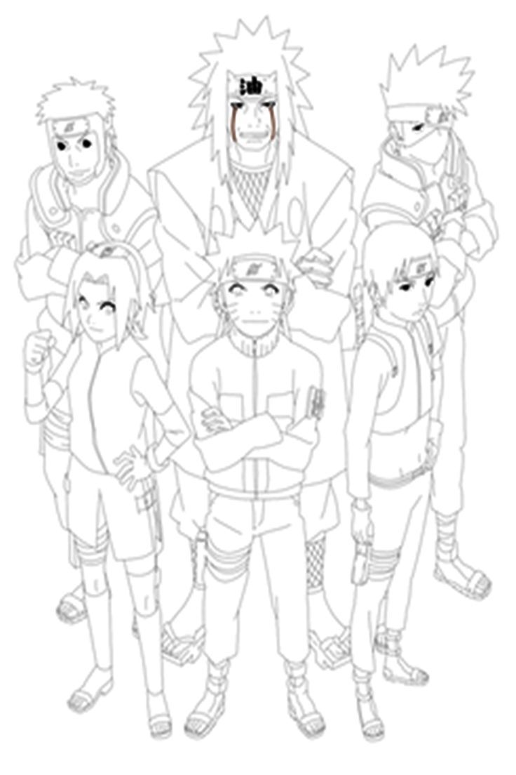 160+ Naruto Coloring Pages 131