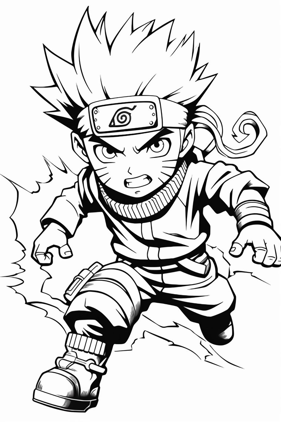 160+ Naruto Coloring Pages 154