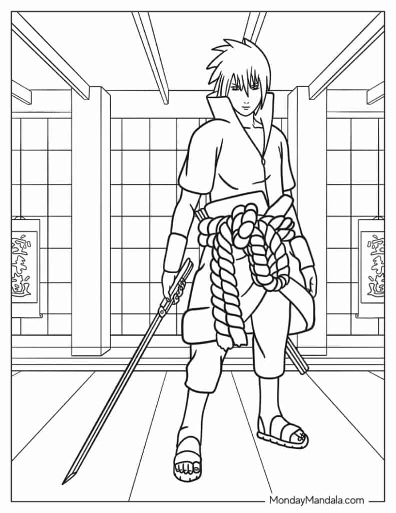 160+ Naruto Coloring Pages 157