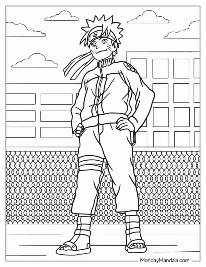 160+ Naruto Coloring Pages 159