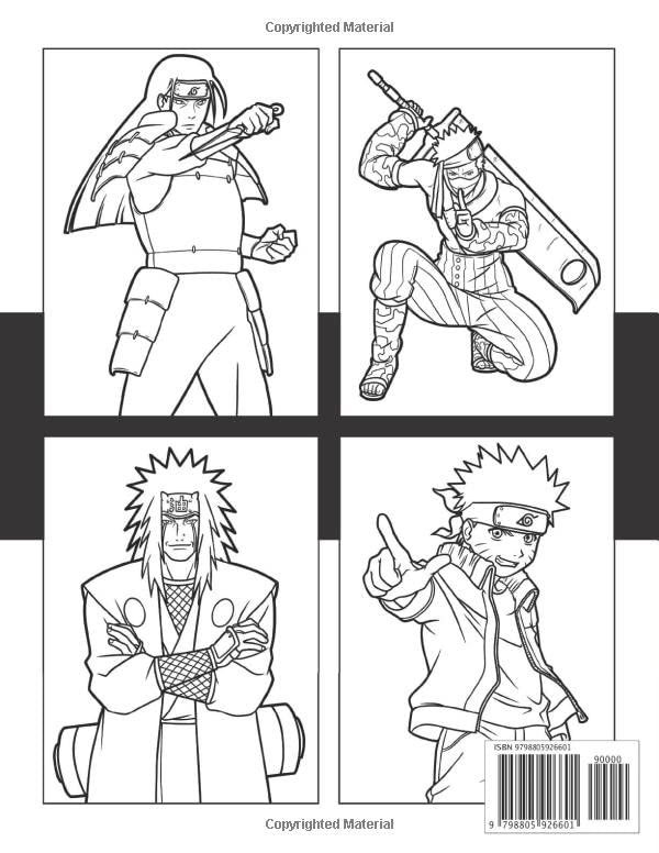 160+ Naruto Coloring Pages 162