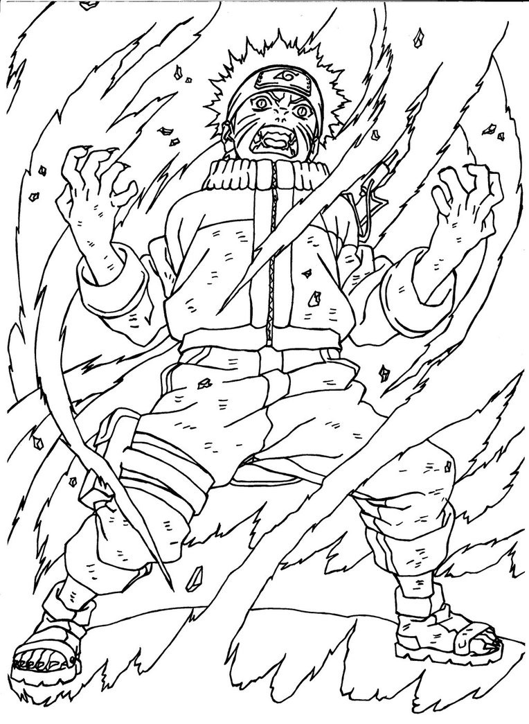 160+ Naruto Coloring Pages 164