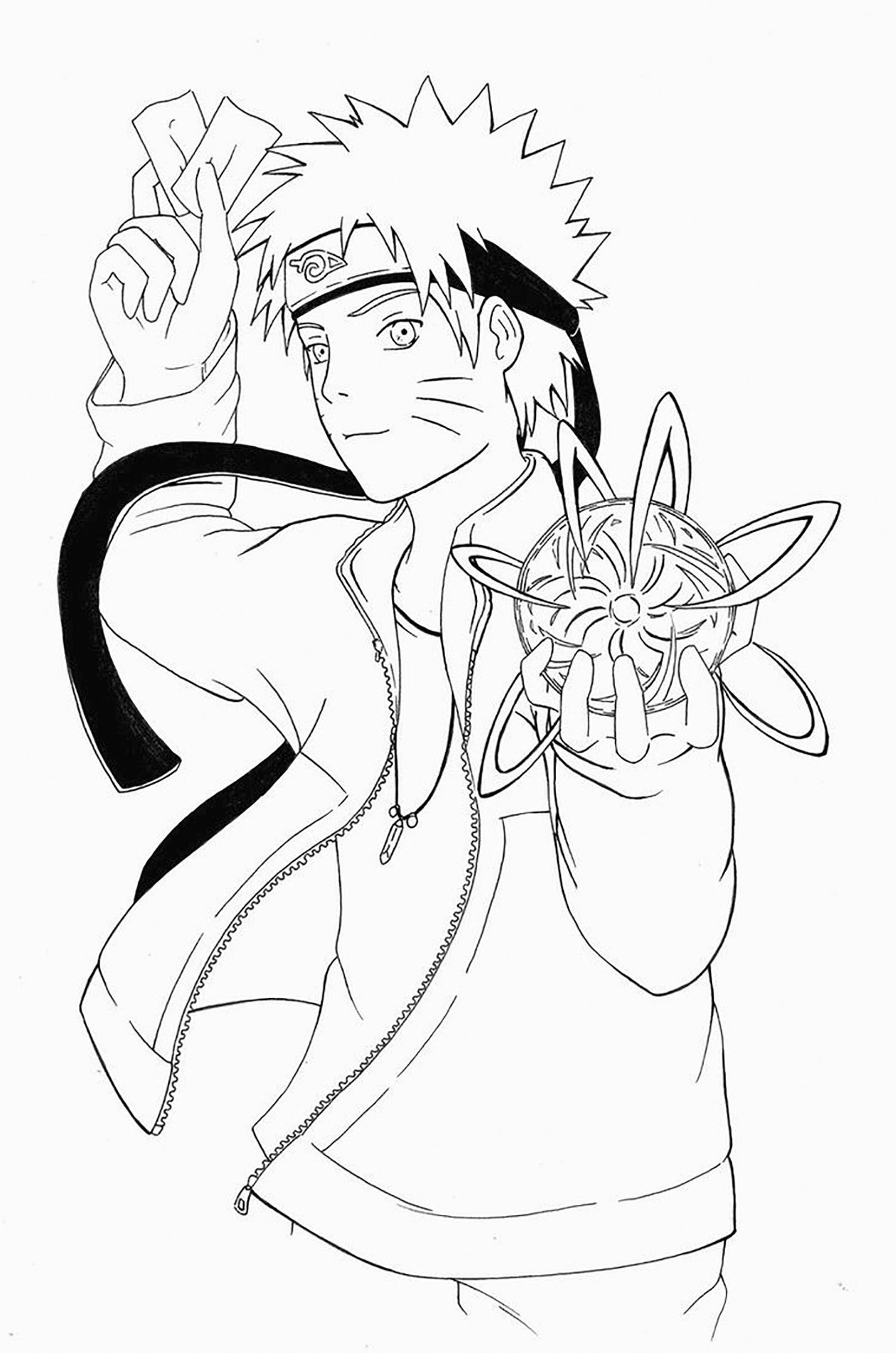 160+ Naruto Coloring Pages 42