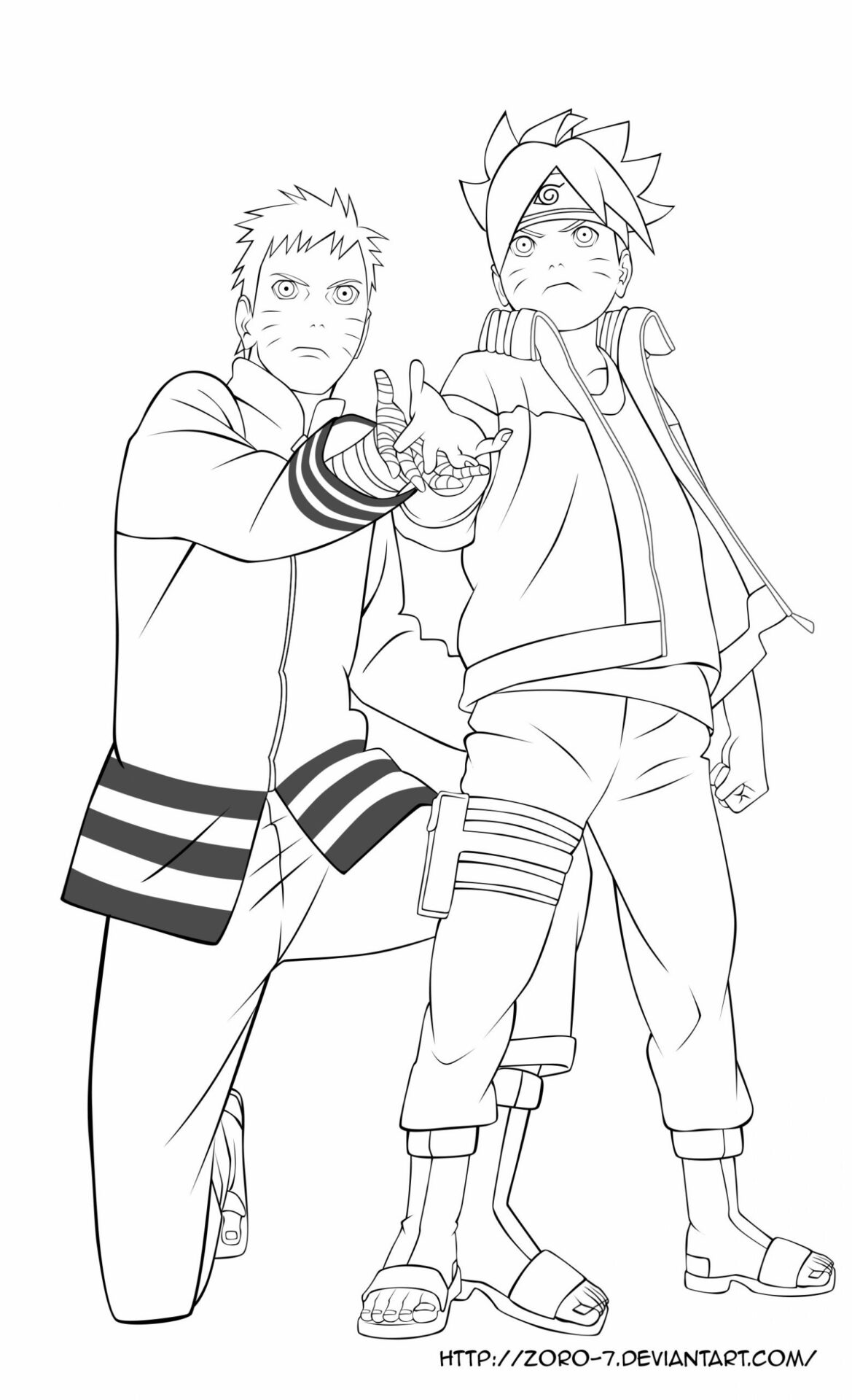 160+ Naruto Coloring Pages 55