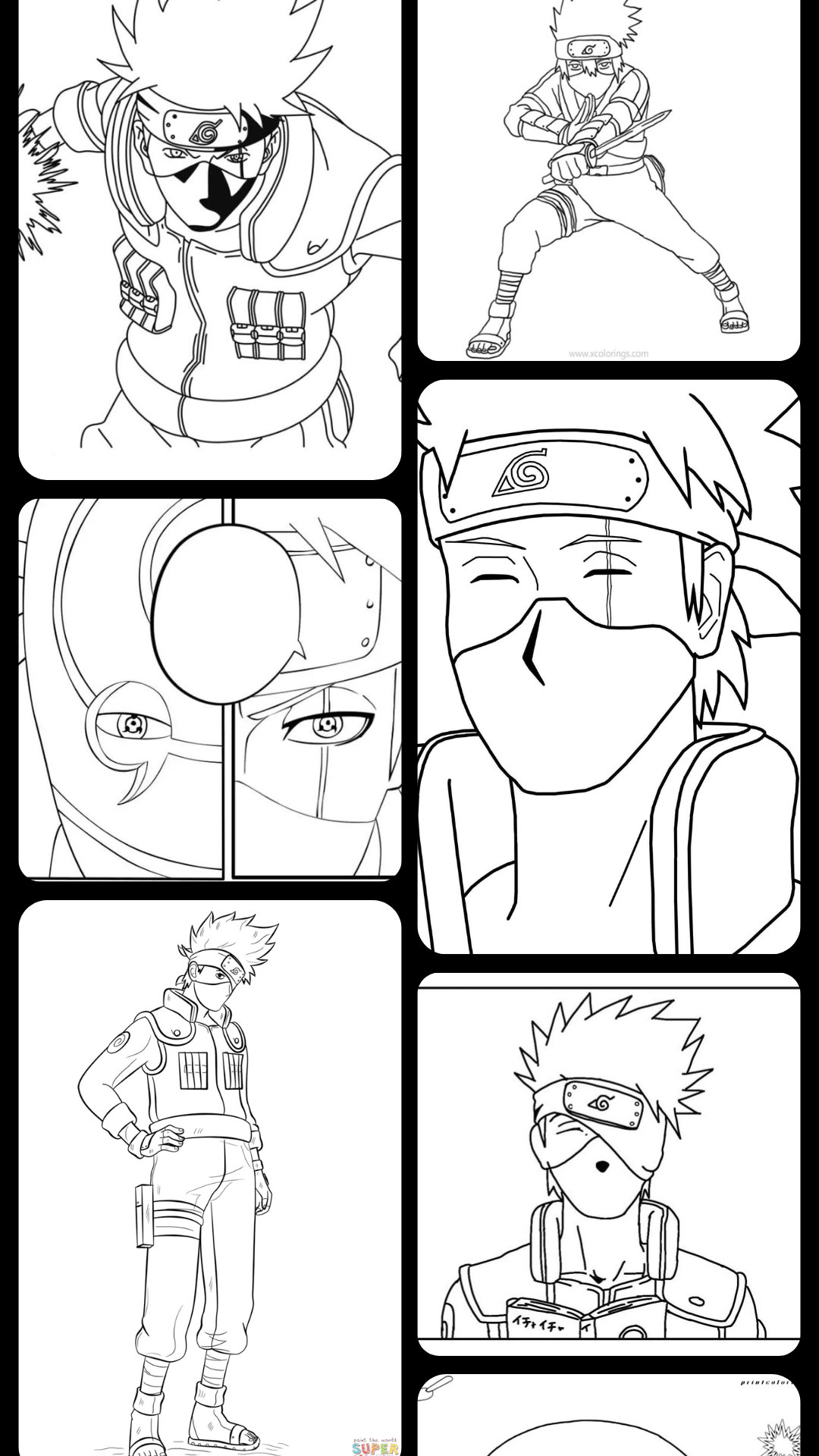 160+ Naruto Coloring Pages 60