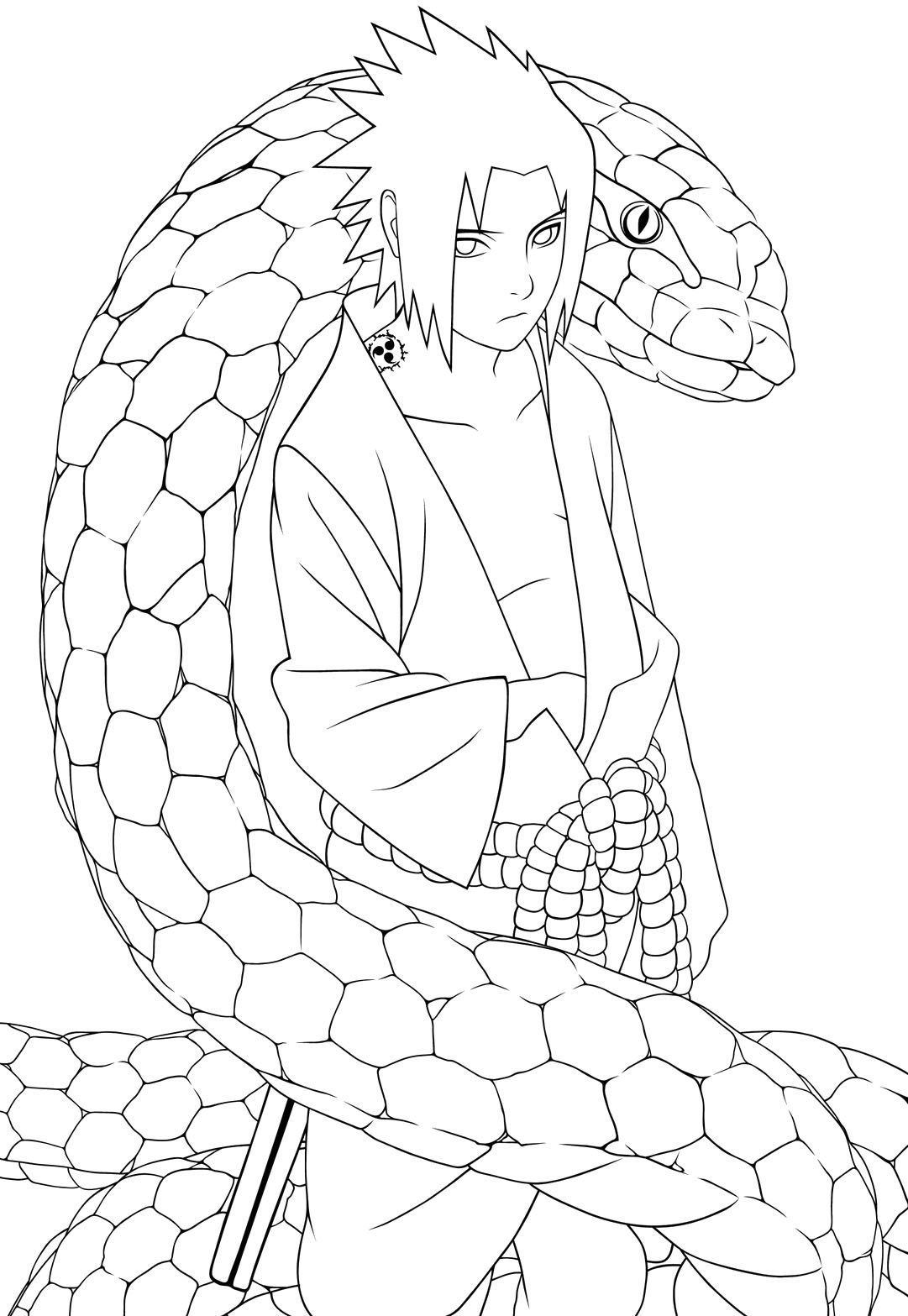 160+ Naruto Coloring Pages 70