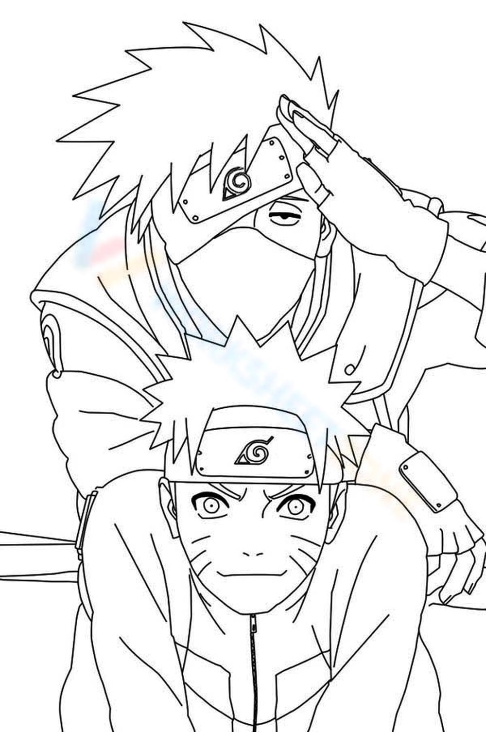 160+ Naruto Coloring Pages 75